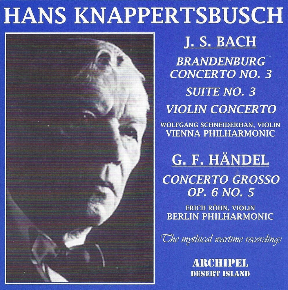 J Bach S / Knappertsbusch - Brandenburgisches Konzert 3 Music CD