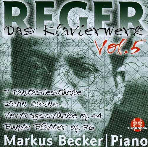 Markus Becker - Piano Works 5: Bunte Blatter Op 36 Music CD