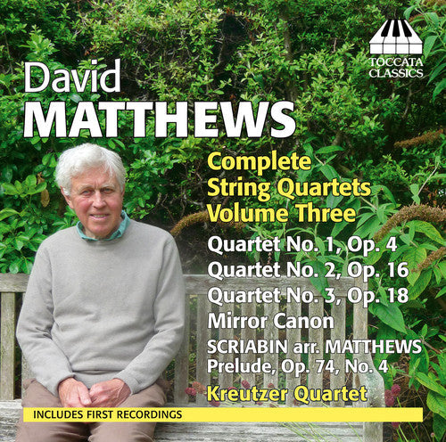 Matthews / Kreutzer Qrt - Comp STR QRTS Vol. 3 Music CD