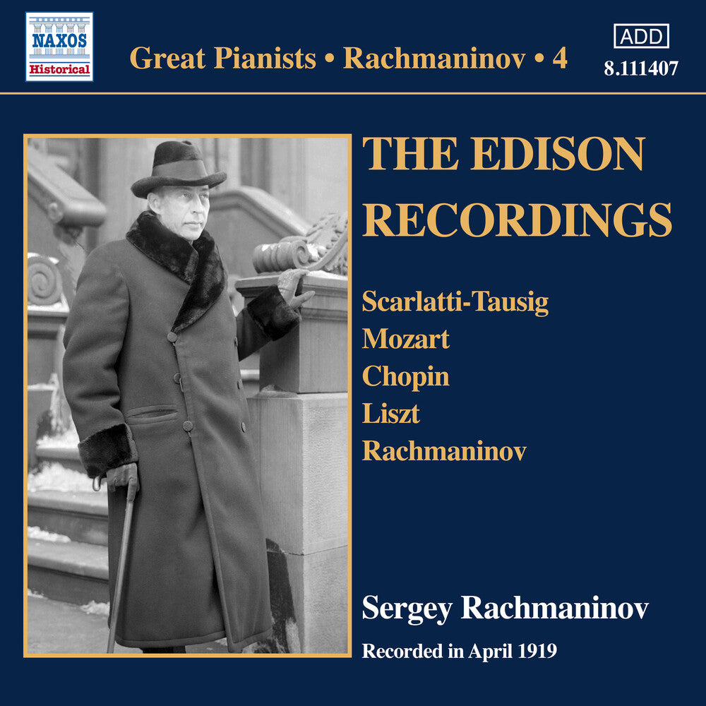 Sergei Rachmaninov - Edison Recordings Music CD