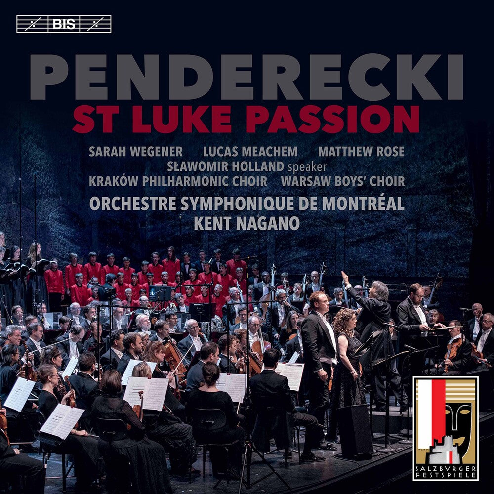Penderecki / Wegener / Nagan - St Luke Passion (Live) Music CD