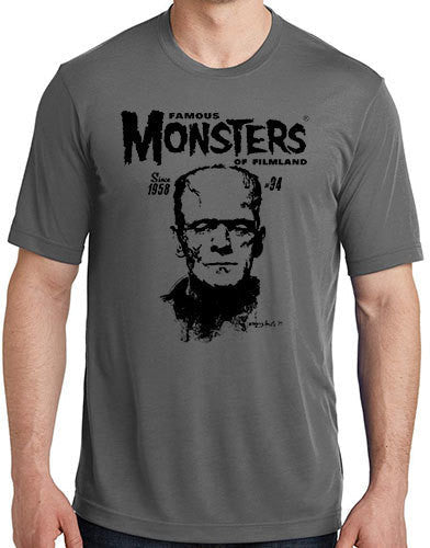 Famous Monsters Vintage Frankenstein Grey Tee (s) - Famous Monsters Vintage Frankenstein Grey Tee (s) - Apparel