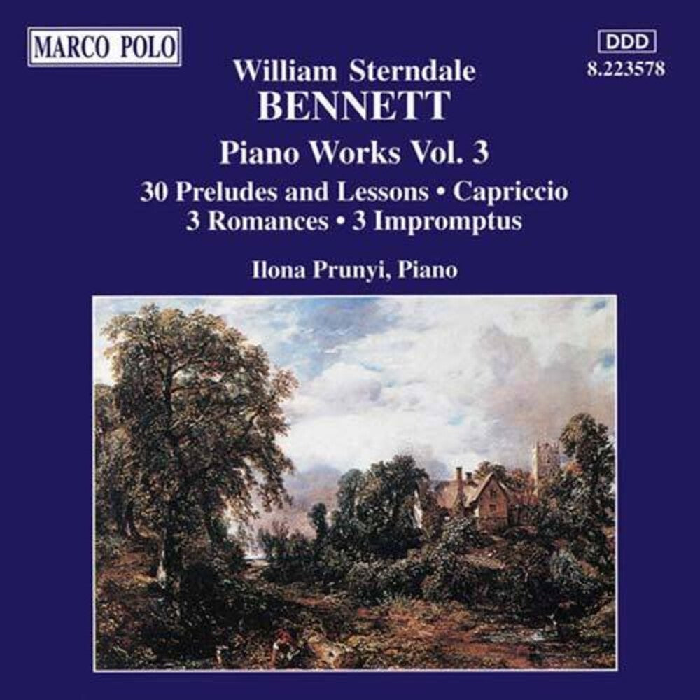 William Bennett Sterndale / Prunyi - Piano Works 3 Music CD