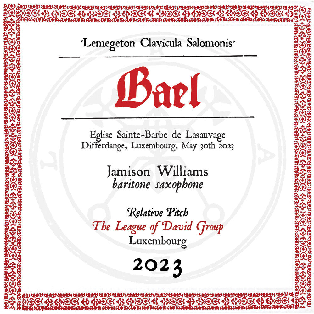 Jamison Williams - Lesser Key Of Solomon-Bael Music CD