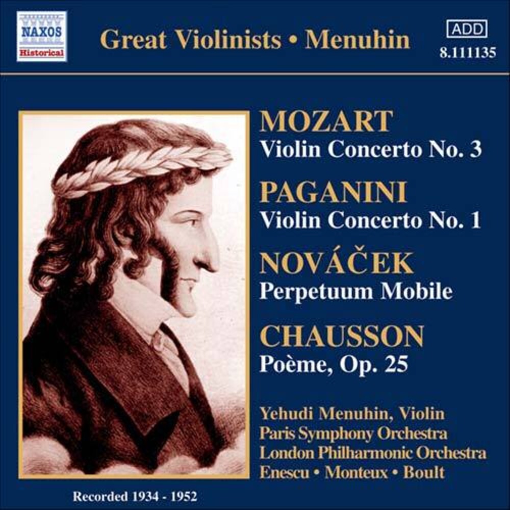 Mozart/Paganini - VN Con 3 Music CD
