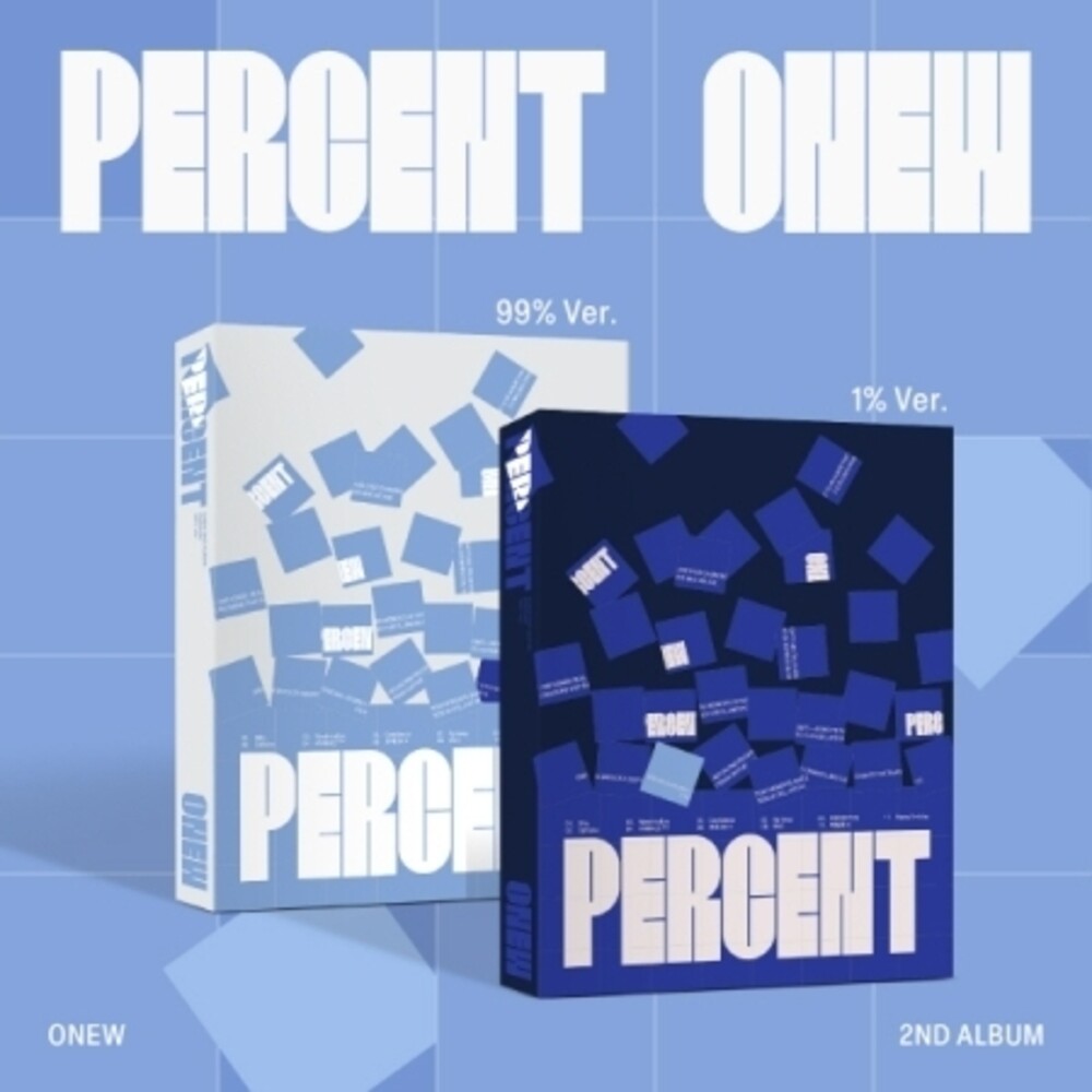 Onew - Percent - Photobook Version - Random Cover (Post) Music CD