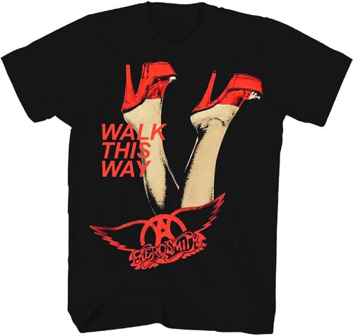 Aerosmith Walk This Way Tshirt Xl Blk 38441080a4 - Aerosmith Walk This Way Tshirt Xl Blk 38441080a4 - Apparel