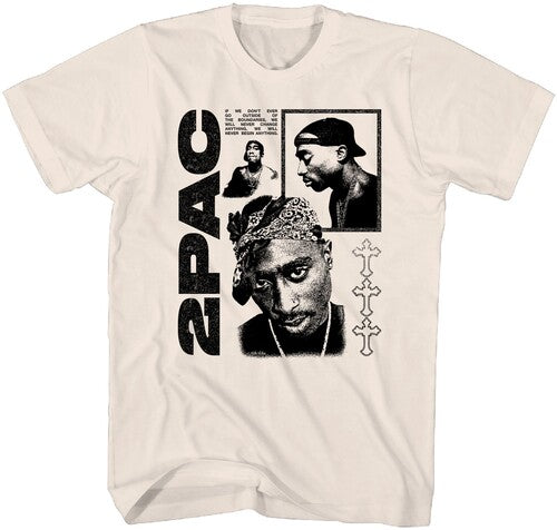 Tupac Logo Tshirt Shrt Slv Sm Tan 31781816a1 - Tupac Logo Tshirt Shrt Slv Sm Tan 31781816a1 - Apparel