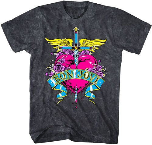 Bon Jovi Heart Vintage Tshirt Xl 10531029a4 - Bon Jovi Heart Vintage Tshirt Xl 10531029a4 - Apparel