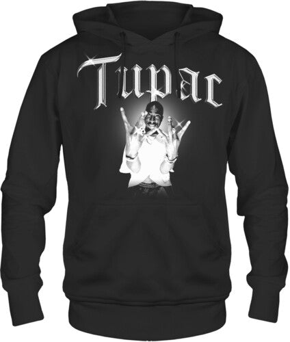 Tupac B&w West Coast Photo Hoodie Sm 31781849a1 - Tupac B&w West Coast Photo Hoodie Sm 31781849a1 - Apparel