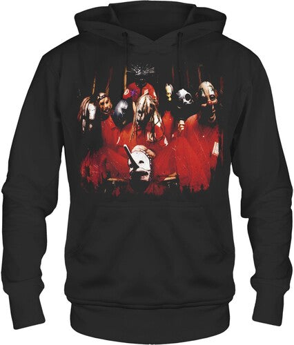 Slipknot Band Photo Print Hoodie Lg Blk 15092486a3 - Slipknot Band Photo Print Hoodie Lg Blk 15092486a3 - Apparel