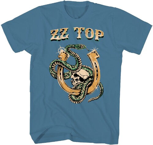 Zz Top Snake Skull Tshirt Shrt Slv 3xl 24zzt005a6 - Zz Top Snake Skull Tshirt Shrt Slv 3xl 24zzt005a6 - Apparel