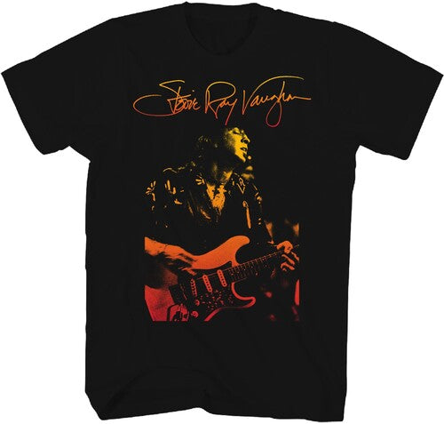 Stevie Ray Vaughan Signatre Tshirt Med Ts0001srva2 - Stevie Ray Vaughan Signatre Tshirt Med Ts0001srva2 - Apparel