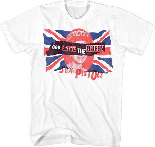 Sex Pistols God Save The Queen F/b Tshirt Sml Wht - Sex Pistols God Save The Queen F/b Tshirt Sml Wht - Apparel