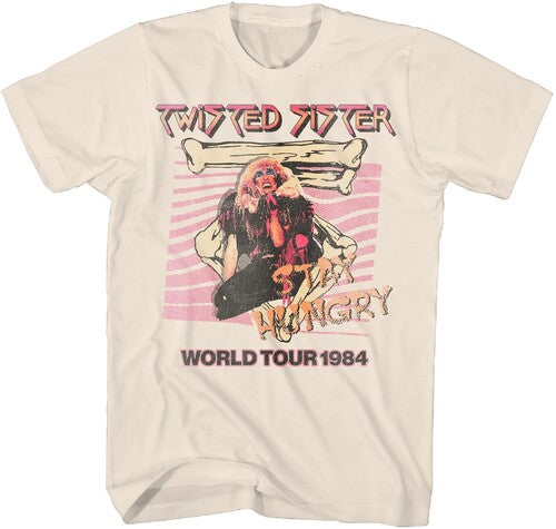 Twisted Sister Stay Hungry Wt 1984 Tshirt 2xl Ntrl - Twisted Sister Stay Hungry Wt 1984 Tshirt 2xl Ntrl - Apparel