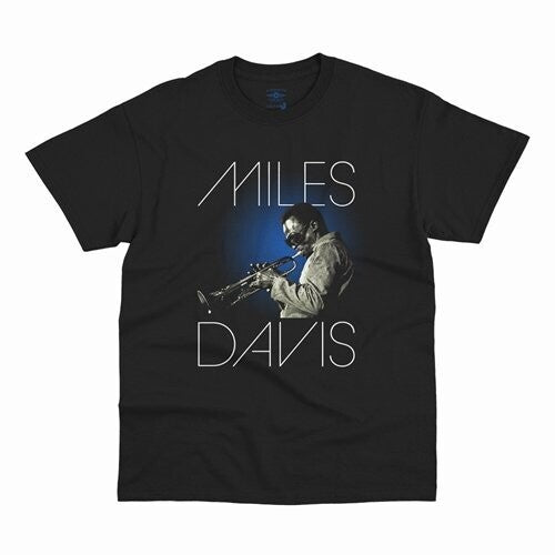 Miles Davis Blue Aura Graphic T-shirt Black Xl - Miles Davis Blue Aura Graphic T-shirt Black Xl - Apparel