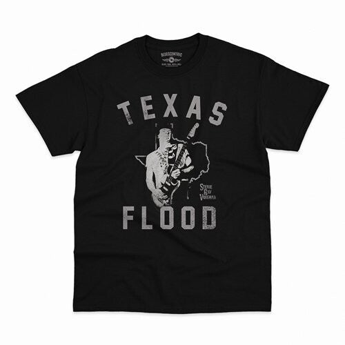 Stevie Ray Vaughan Texas Flood T-shirt Black 2xl - Stevie Ray Vaughan Texas Flood T-shirt Black 2xl - Apparel