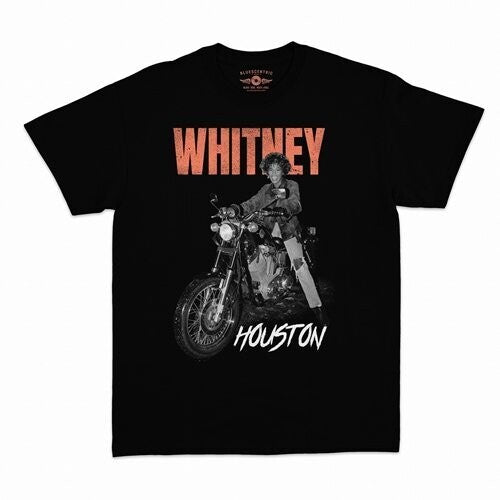 Whitney Houston Motorcycle T-shirt Black Medium - Whitney Houston Motorcycle T-shirt Black Medium - Apparel