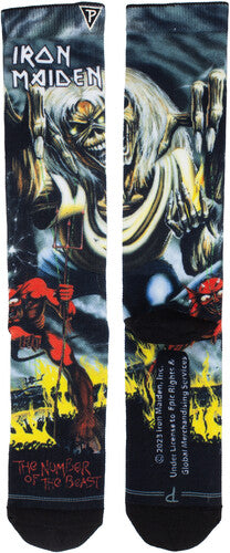 Perri's Iron Maiden The Number Of The Beast Socks - Perri's Iron Maiden The Number Of The Beast Socks - Apparel