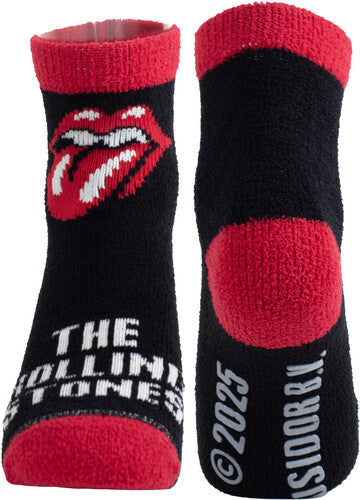 Perri's Rolling Stones Tongues Fuzzy Women's Socks - Perri's Rolling Stones Tongues Fuzzy Women's Socks - Apparel