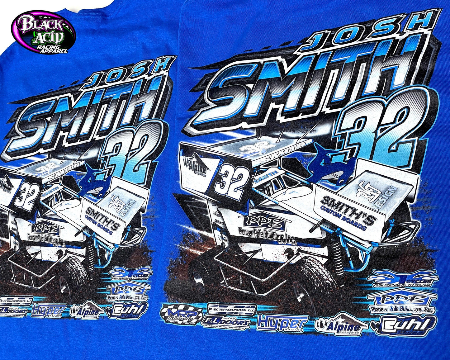 Custom Racing Apparel Setup - 2 Vehicles