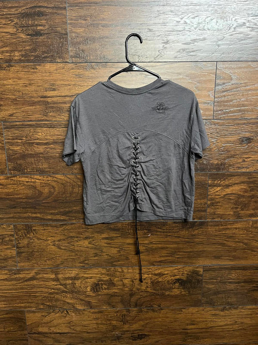 Disney Tee Mickey Rock n Rollercoaster Woman's Laced Back XS