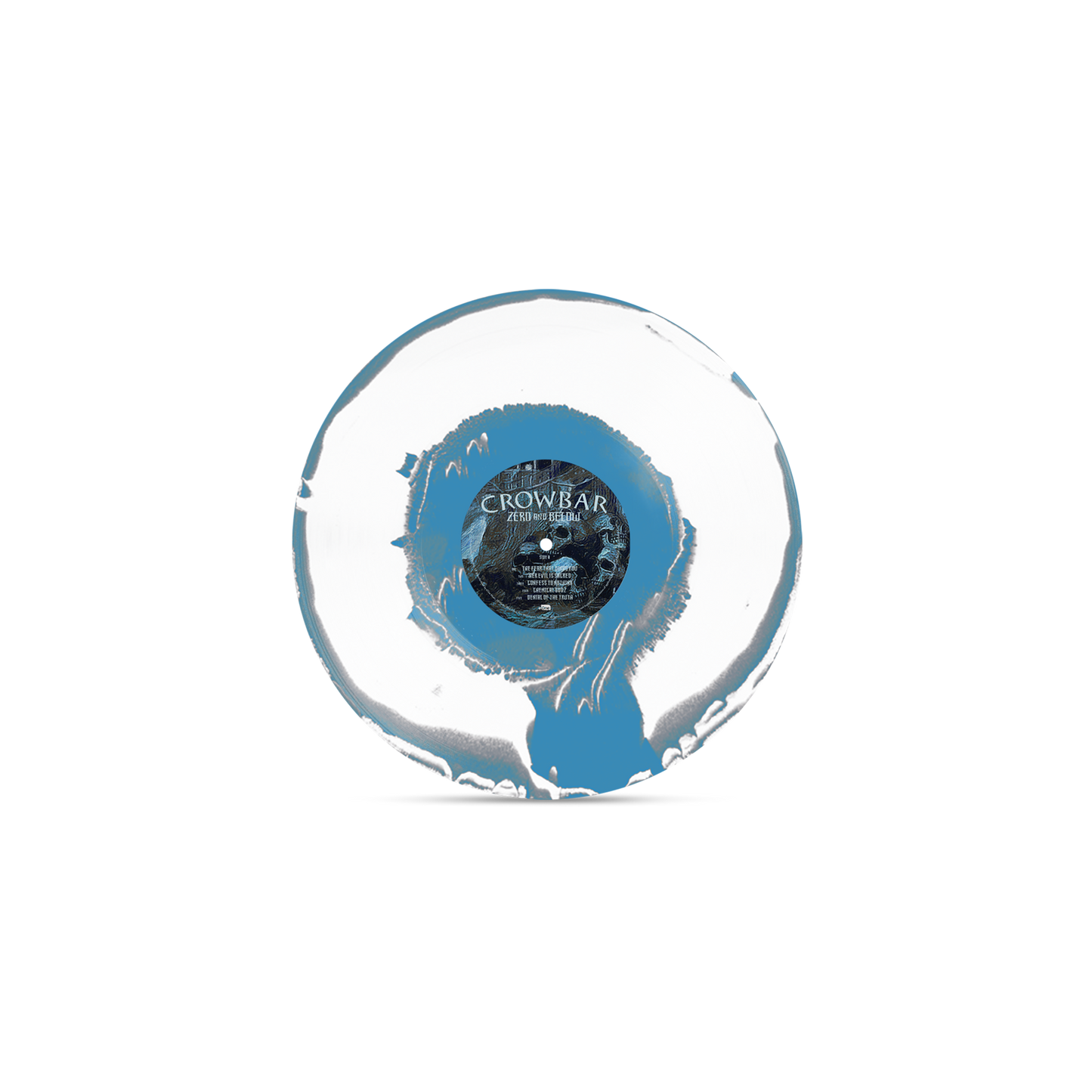 Crowbar - Zero And Below Aside Bside Sky Blue, Grey & White Vinyl