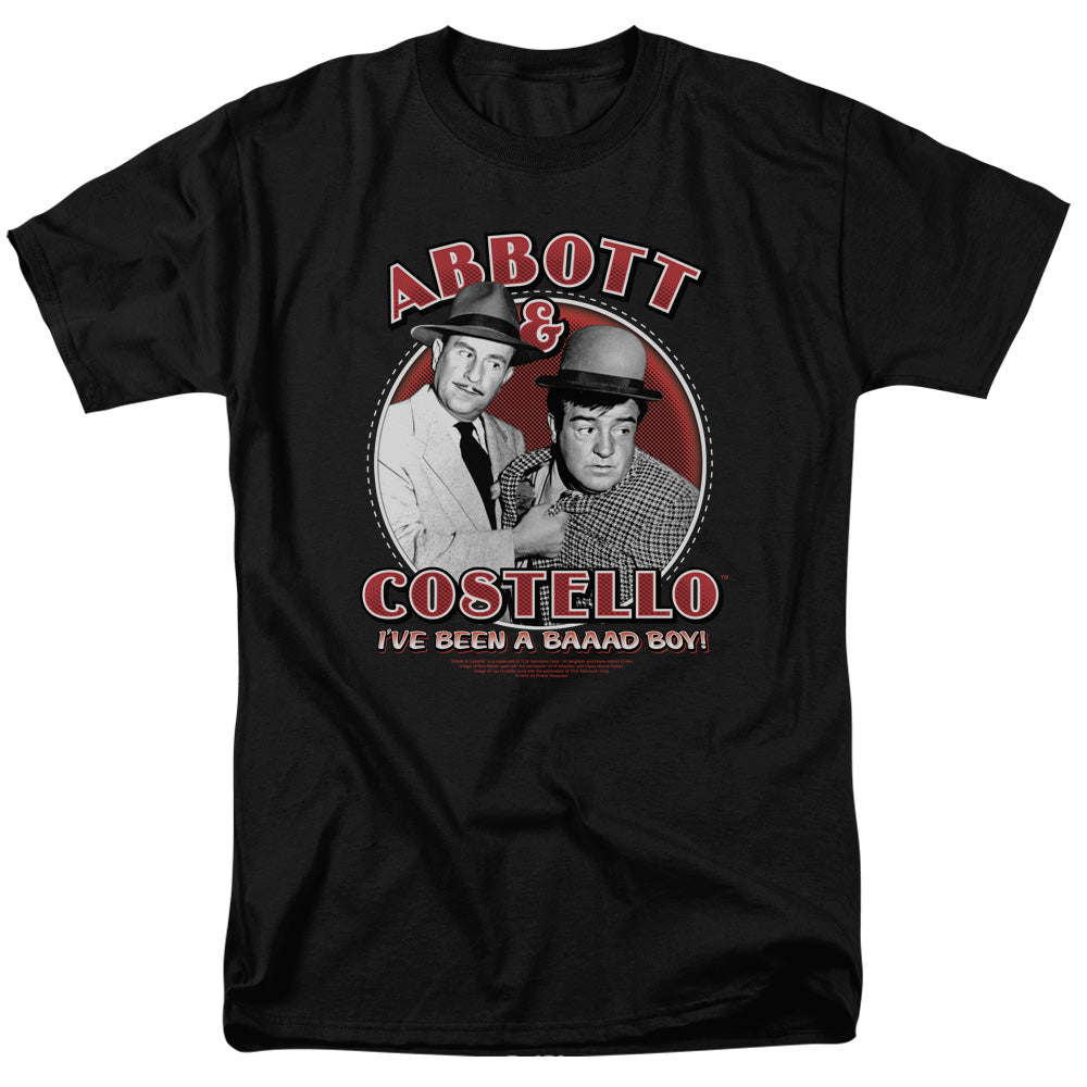Abbott & Costello Bad Boy Mens T Shirt Black Officially Licensed