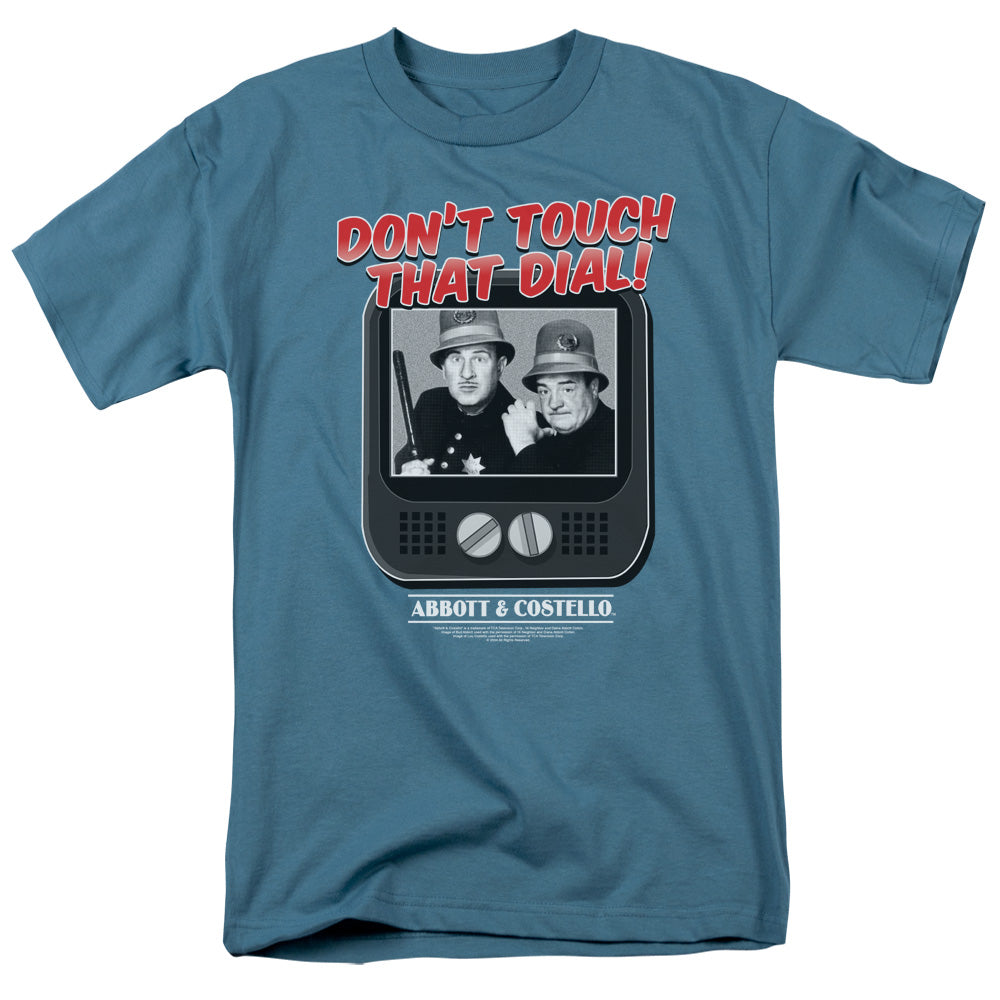 Abbott & Costello That Dial Mens T Shirt Slate Officially Licensed