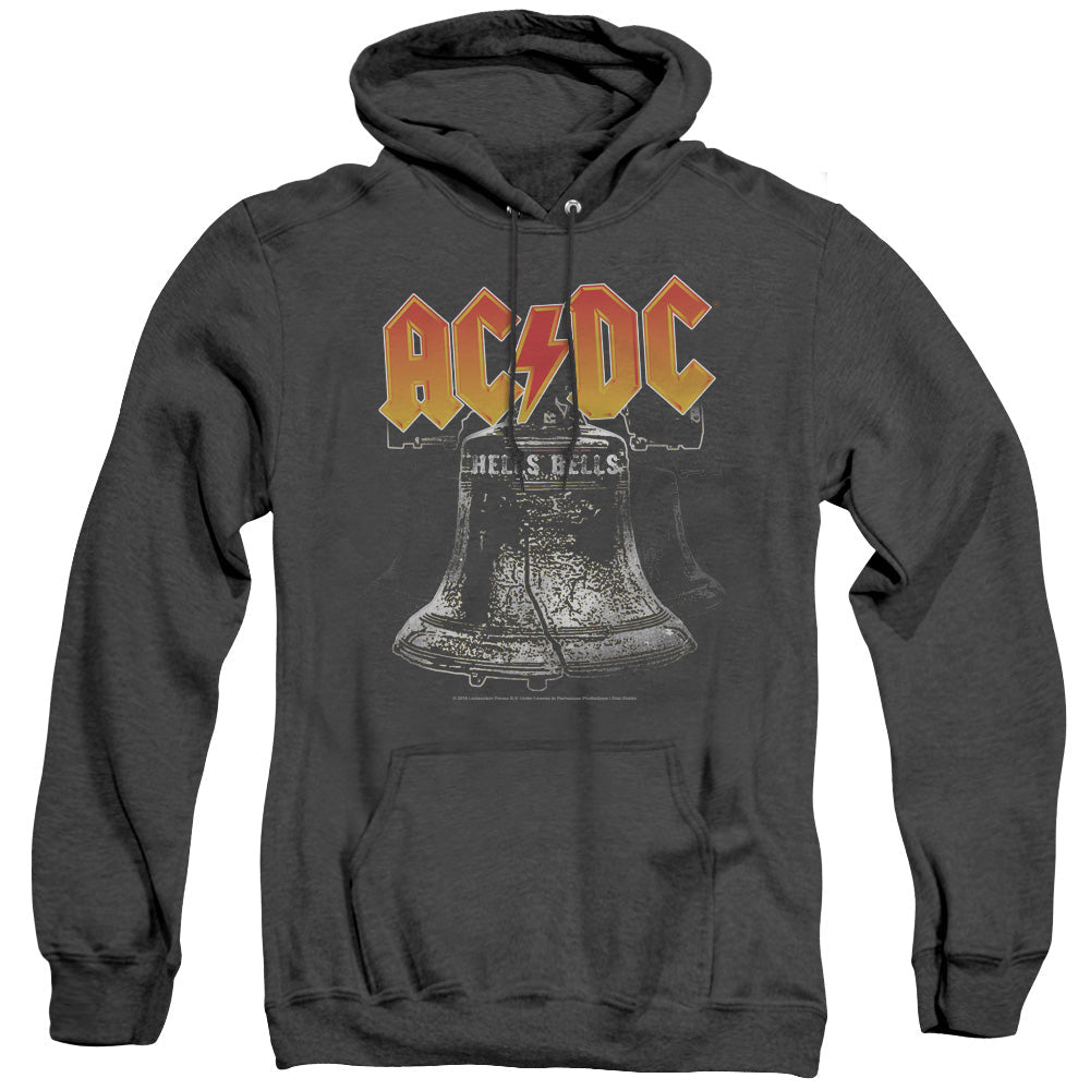 AC/DC Hells Bells Heather Mens Hoodie Black Officially Licensed