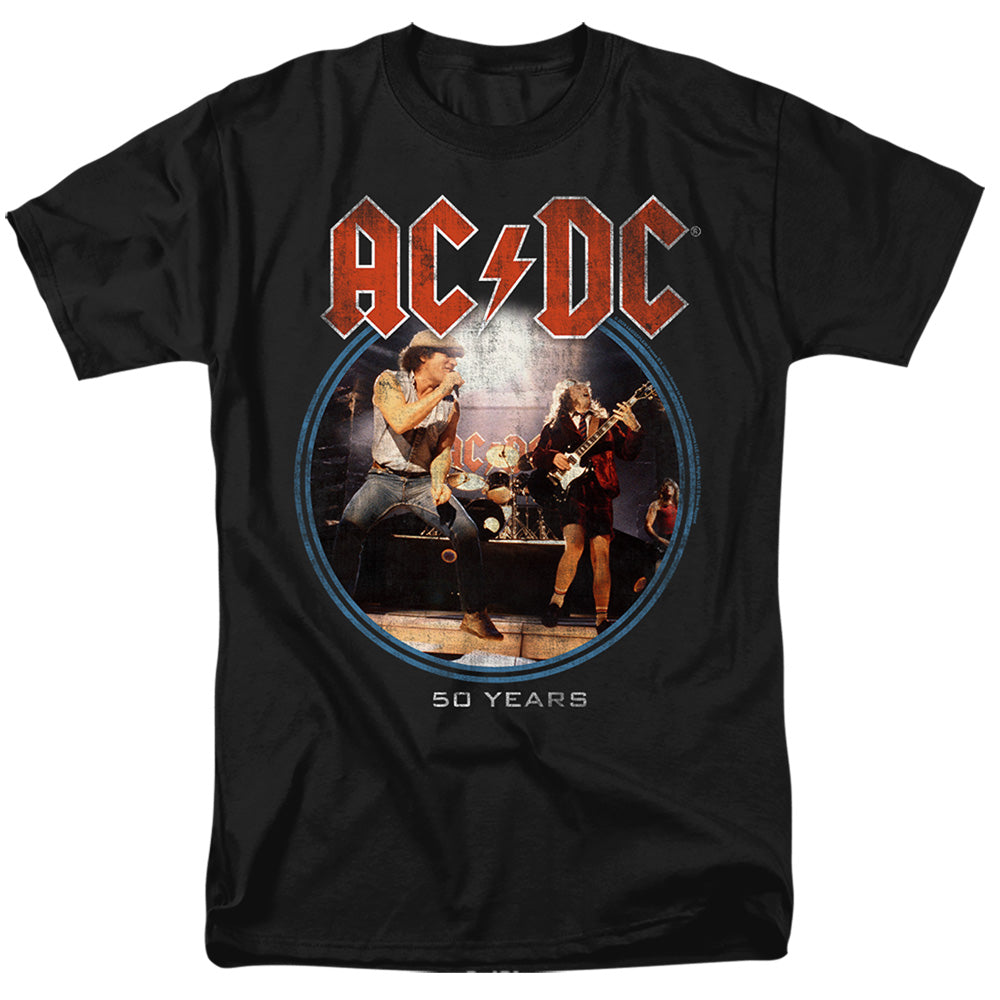 AC/DC Logo Tour Mens T Shirt Black Officially Licensed