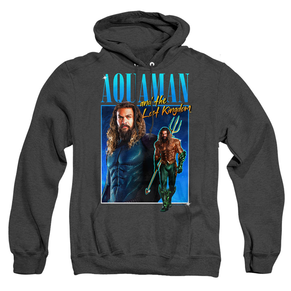 Aquaman And The Lost Kingdom 90'S Style Aquaman Heather Mens Hoodie Black Officially Licensed