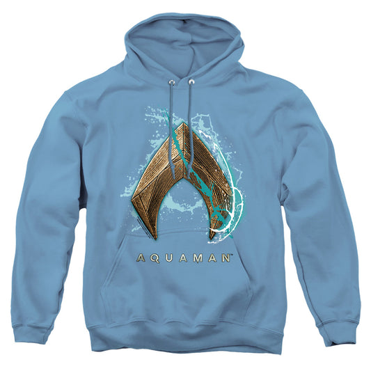 Aquaman Movie Water Shield Mens Hoodie Charcoal Officially Licensed
