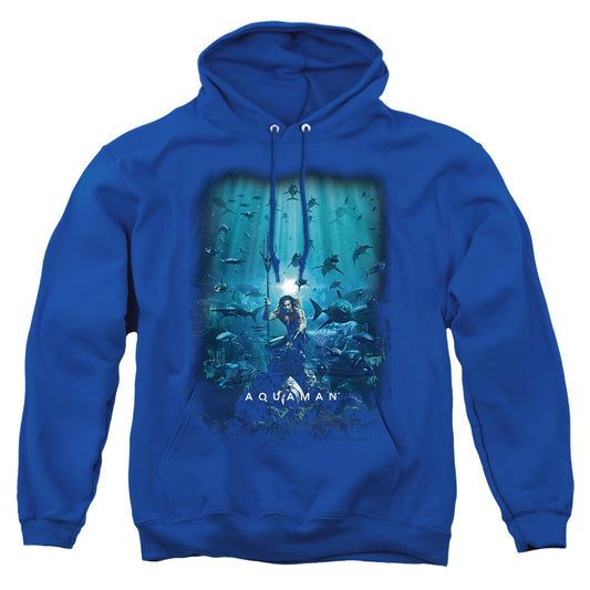 Aquaman Movie Poster Mens Hoodie Black Officially Licensed