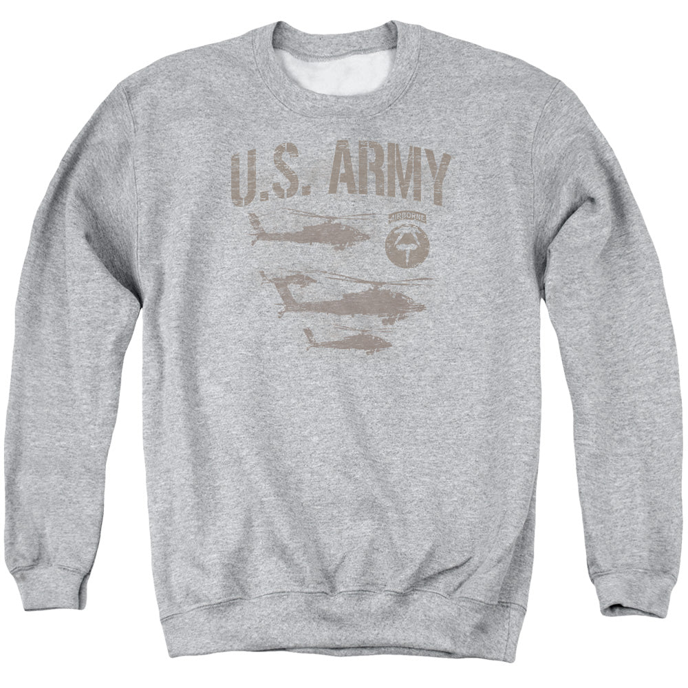 Army Airborne Mens Crewneck Sweatshirt Athletic Heather