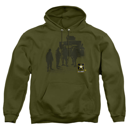 Army Strong Mens Hoodie Military Green Officially Licensed
