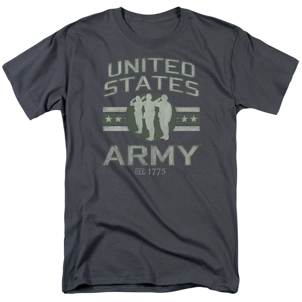 Army United States Army Mens T Shirt Charcoal Officially Licensed