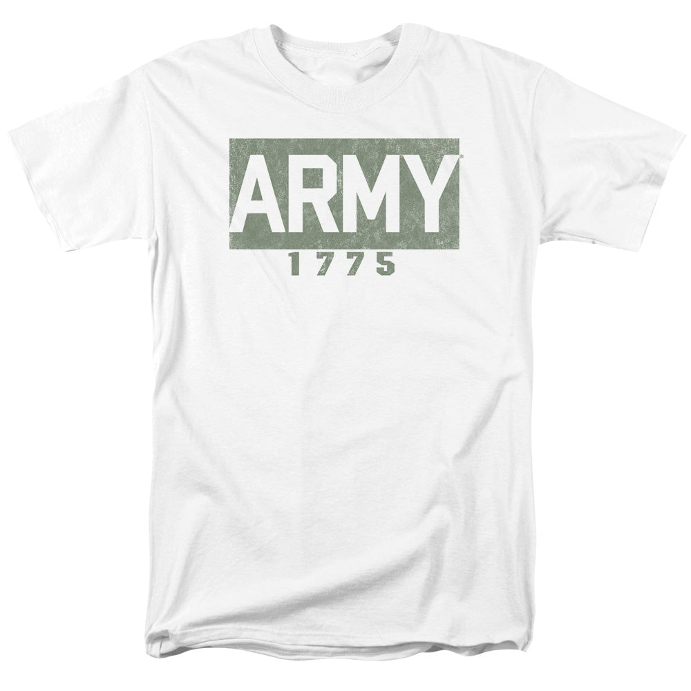 Army Block Mens T Shirt White Officially Licensed