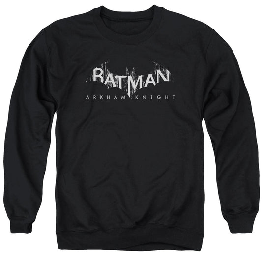 Batman Arkham Knight Ak Splinter Logo Mens Crewneck Sweatshirt Black Officially Licensed