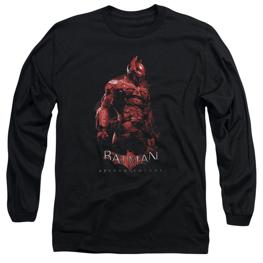 Batman Arkham Knight Knight Mens Long Sleeve Shirt Black Officially Licensed
