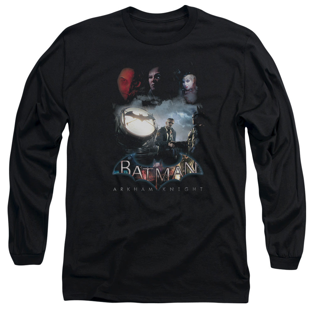 Batman Arkham Knight Villain Storm Mens Long Sleeve Shirt Black Officially Licensed