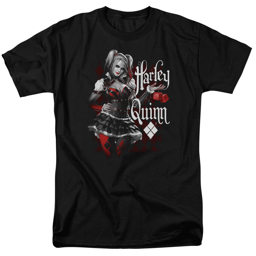 Batman Arkham Knight Dice Mens T Shirt Black Officially Licensed