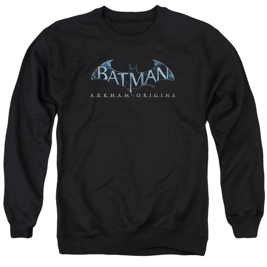 Batman Arkham Origins Logo Mens Crewneck Sweatshirt Black