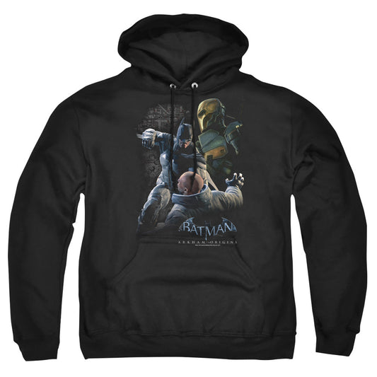 Batman Arkham Origins Punch Mens Hoodie Black Officially Licensed
