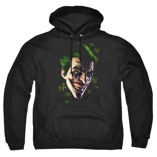Batman Arkham Origins Joker Grim Mens Hoodie Black Officially Licensed