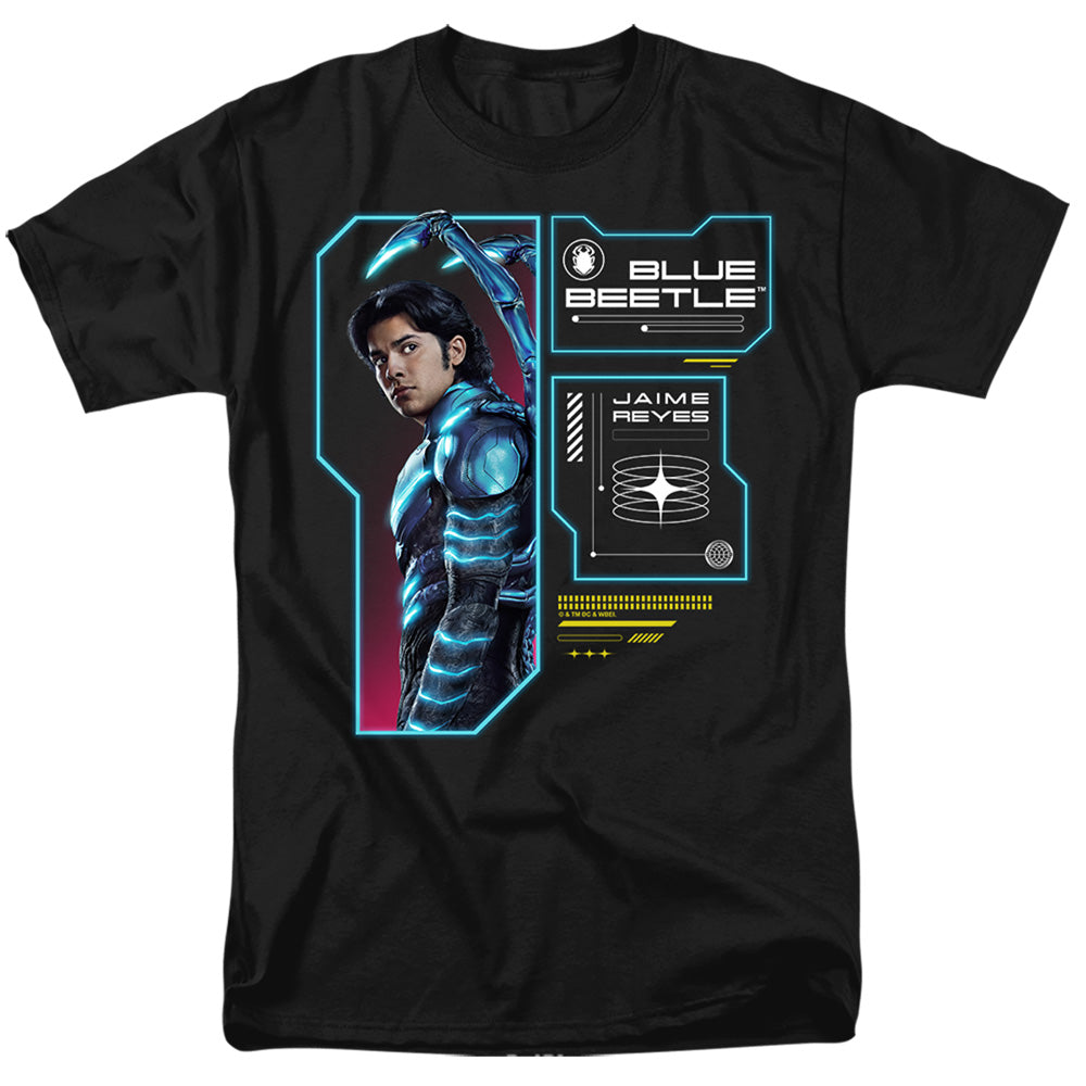 Blue Beetle (2023) Data Read Out Mens T Shirt Black Officially Licensed