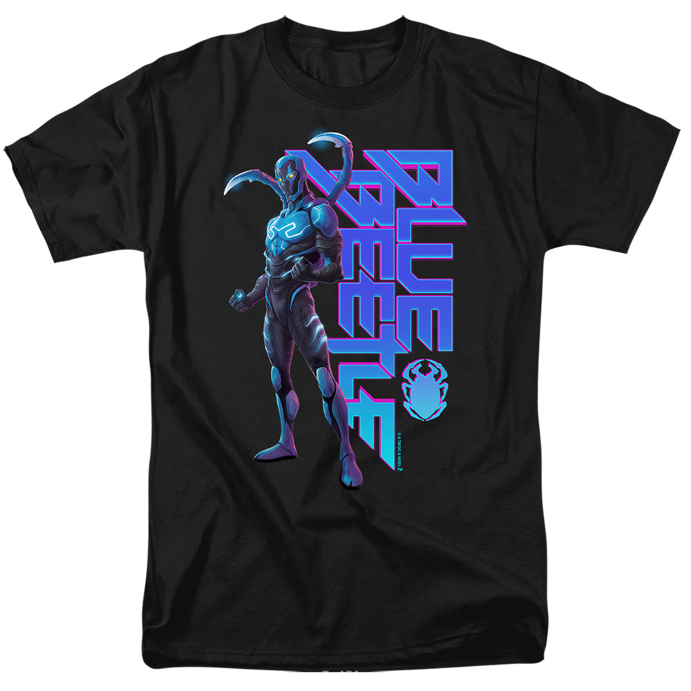 Blue Beetle (2023) Standing Mens T Shirt Black Officially Licensed