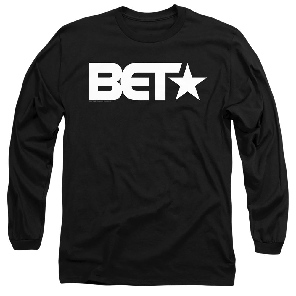 Bet Logo Mens Long Sleeve Shirt Black Officially Licensed