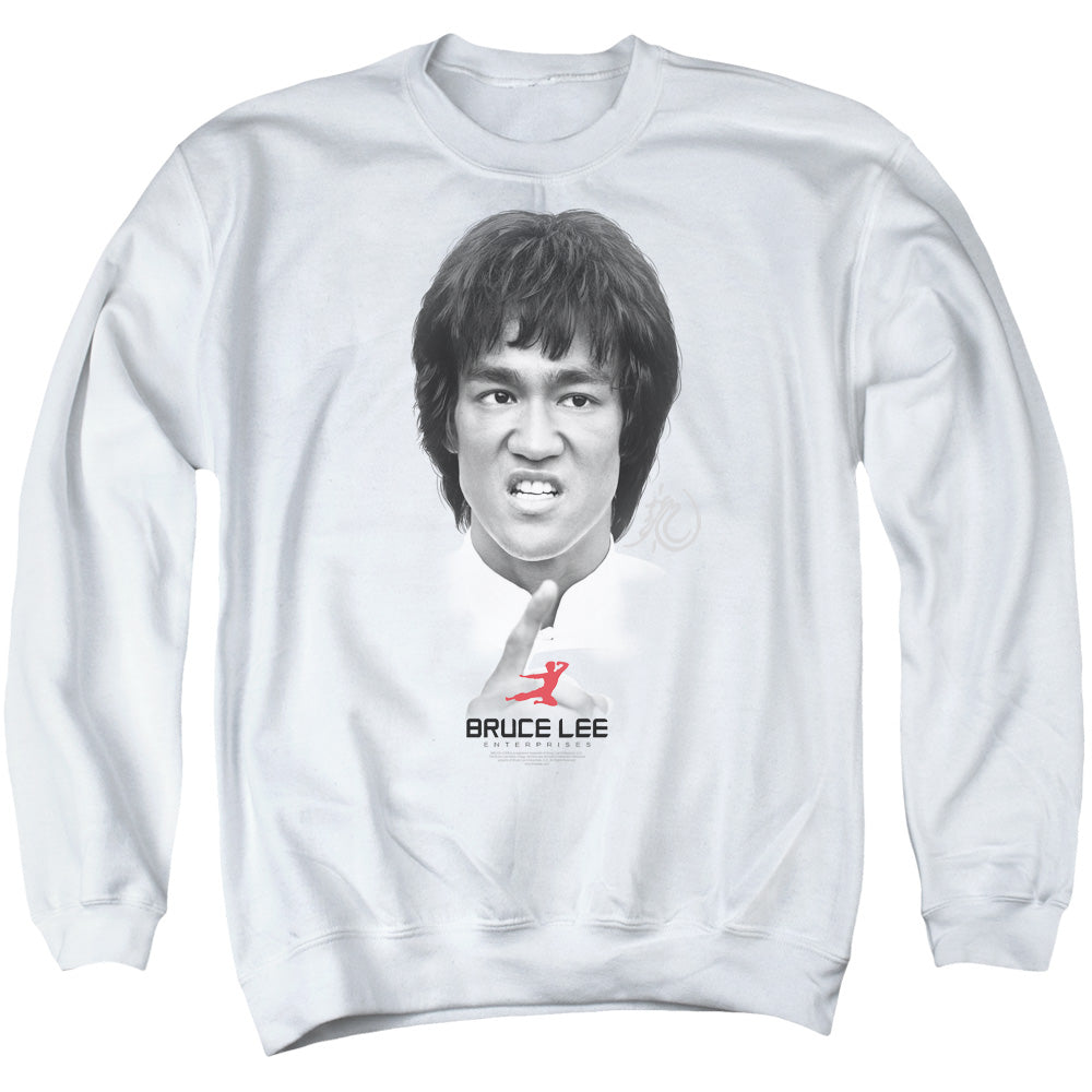Bruce Lee Self Help Mens Crewneck Sweatshirt White Officially Licensed