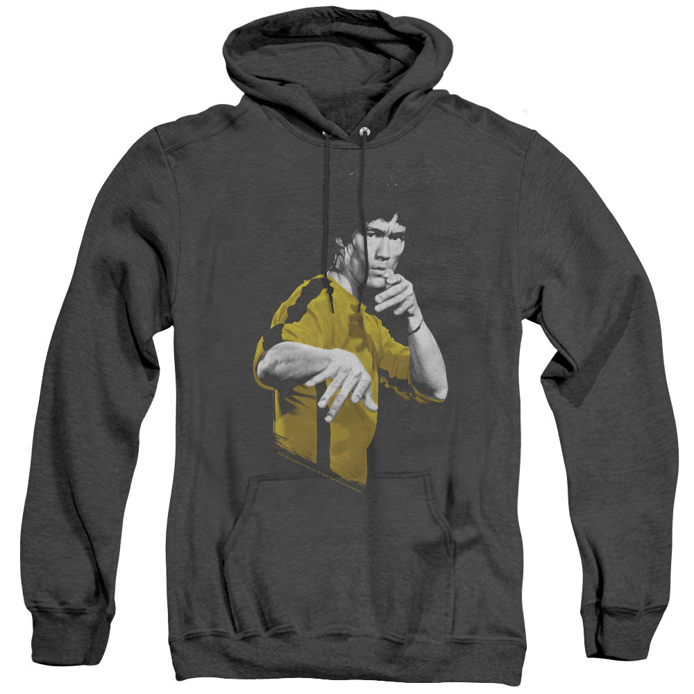 Bruce Lee Suit Of Death Heather Mens Hoodie Black Officially Licensed